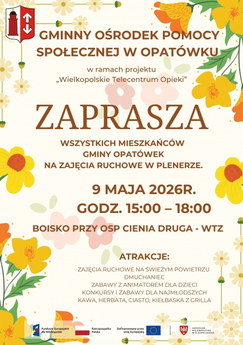 obrazek sssqwzamy serdecznie na zajęcia ruchowe w plenerze wiecej