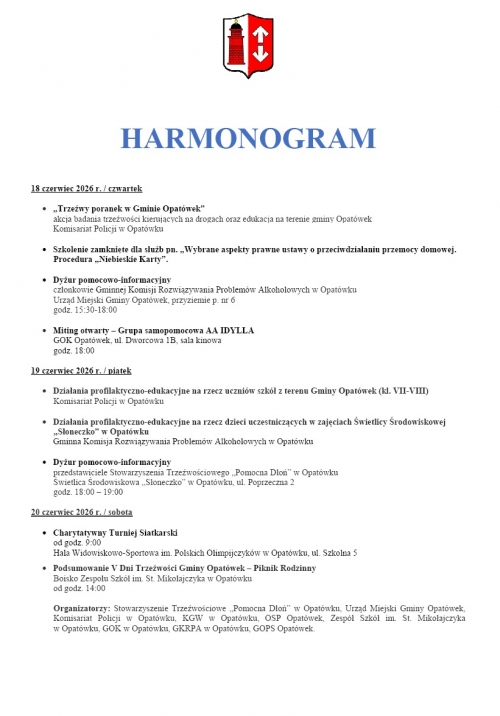 obrazek mssmoOGRAM - DNI TRZEŹWOŚCI wiecej