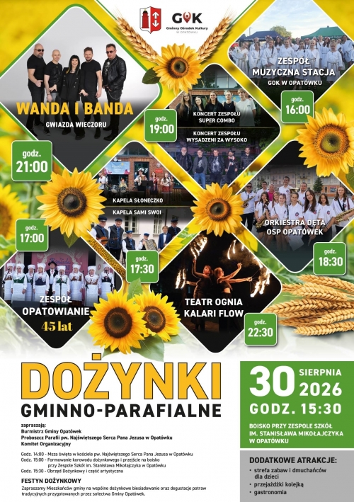 Zdjęcie do aktualności: Dożynki Gminno-Parafialne w Opatówku - święto tradycji i wspólnoty!  wiecej